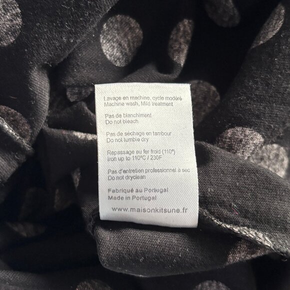 SzM Maison Kitsuné Unisex ACIDE Polka Dot Long Sleeve Shirt - Limited Edition - Picture 9 of 16